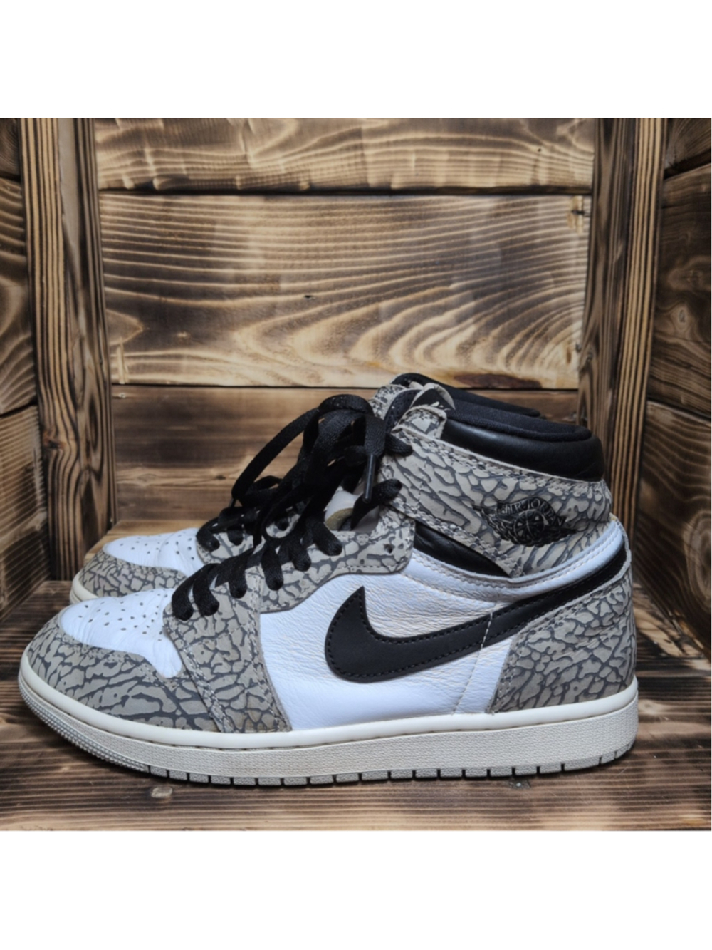 Mens Size 8 - Air Jordan 1 Retro AJ1 OG HIGH “White Cement” - DZ5485-052 + BOX